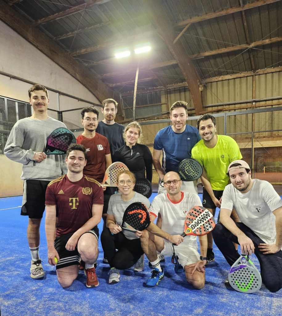 Soirée padel pour une partie de l’équipe SORGEM
